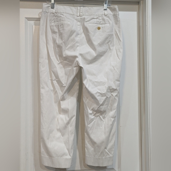 Talbots white capris, sz 10 - Picture 2 of 4